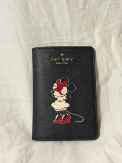 Disney Kate Spade Minnie Mouse Leather Passport Holder
