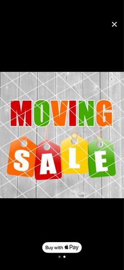 Moving sale