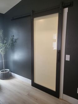 Modern Barnyard door black. NEW In box 2 avail