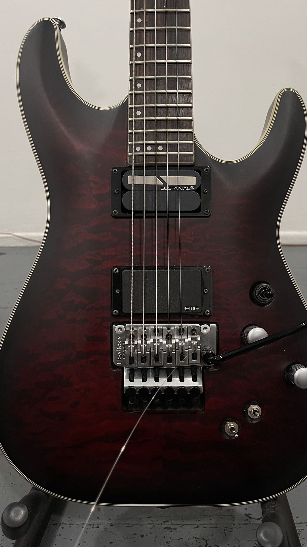 Schecter C1 FRS. Only Used 3 Times. No Dings. With Extra Strings And Guitar Stand. Can Deliver For Asking Price. Price Negotiable But Also No Low Ball