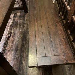 Crate & Barrel Table and matching Bench