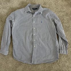 Ralph Lauren Long Sleeve Button Down Shirt XL Blue