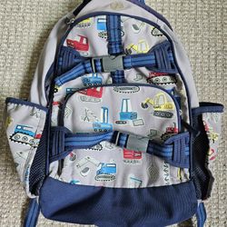 Pottery Barn Kids Mackenzie Gray Jax Construction Glow-in-the-Dark Backpack