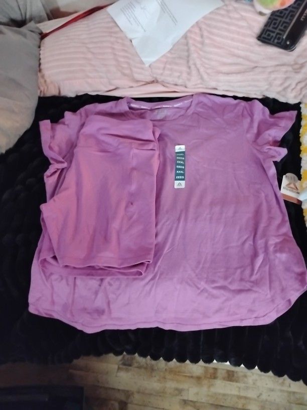 Reebok Purple Shorts And Shirt