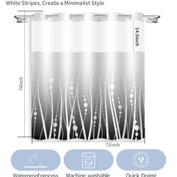 Shower curtine color black