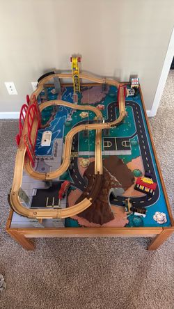 Complete train set wooden