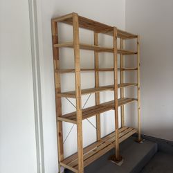 Multi-Tier Wood Garage Shelf