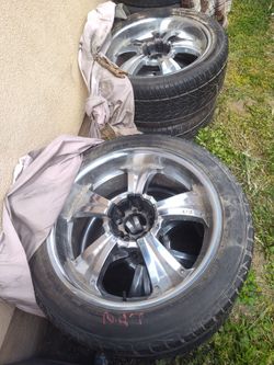 22 rims and tire
