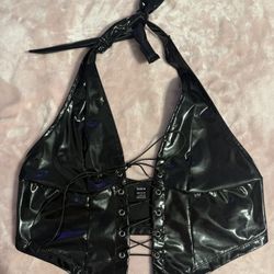 Latex Halter Top 