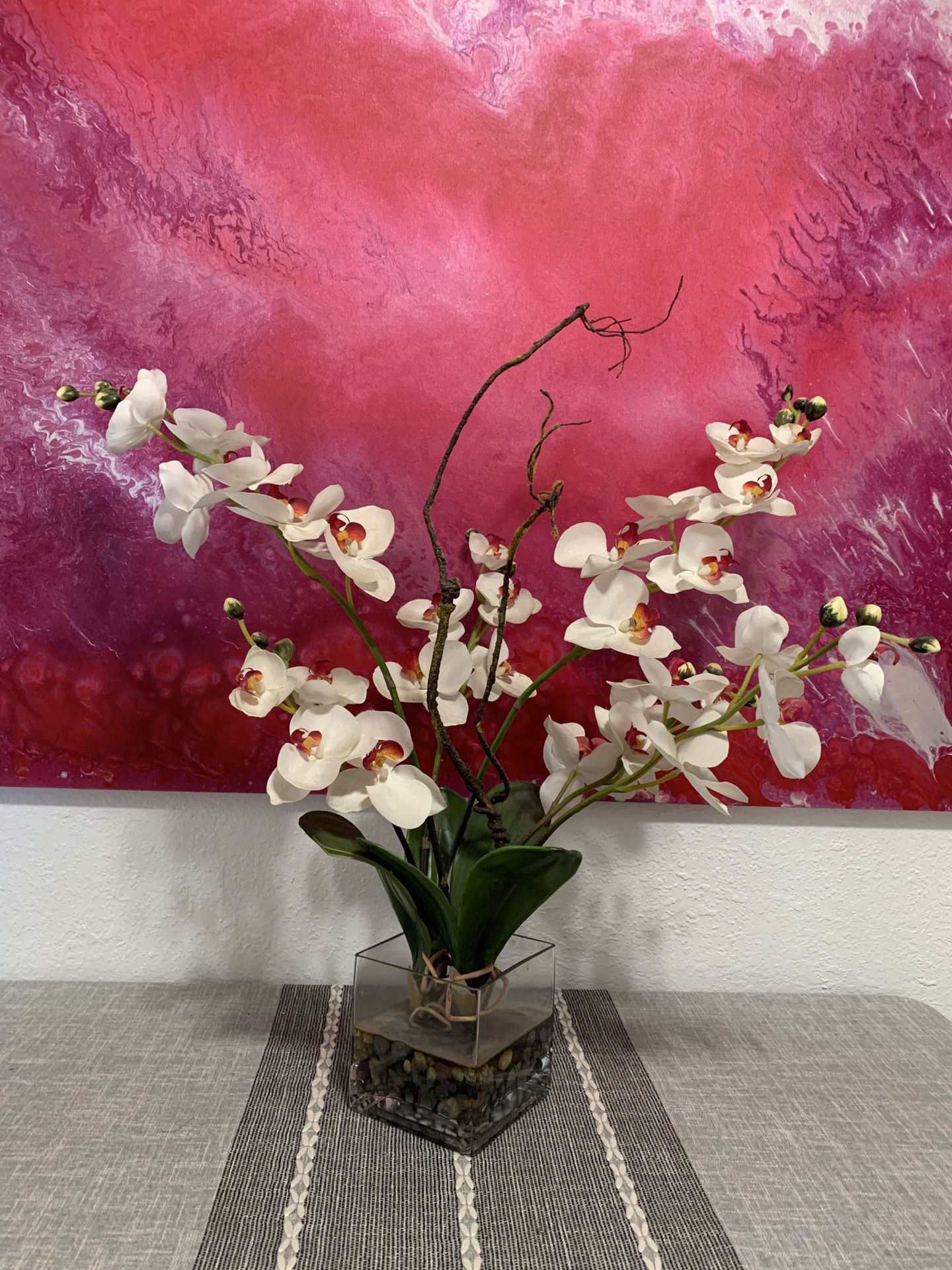 Large fake orchid flower plant