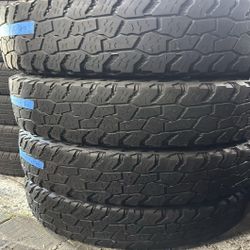 LT 37 X 15.50 R20 BAJA BOSS MICKEY THOMPSON SET OF 4 USED