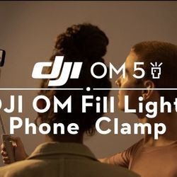DJI OM Fill Light Clamp For Mobile OM4 & OM5 Series