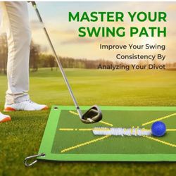 BRAND NEW IN BOX Chipping Golf Practice Mats,Golf Game Mat Stick Chip Game with 16 Golf Balls, Golf Hitting Mats Game