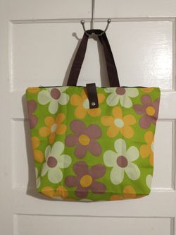 Floral Canvas Tote 
