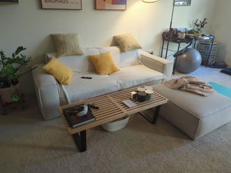 Castlery Jonathan Sofa with Ottoman (like new, no stains/no pet)