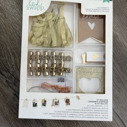 Heidi Swap Light Banner Kit Birthday Bachelorette Maternity Baby Shower Valentines Party  Kids Teen Room Hanging Wall Decoration Art Deco Gold Glitter