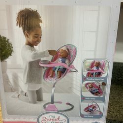 Doll Highchair Set toy girl