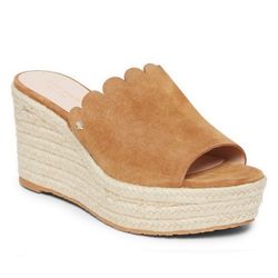 KATE SPADE Toby Suede Wedge Espadrille Sandal Tan Womens size 6.5
Brand New 