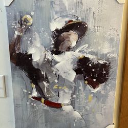 The Spring Shop Wall Art Decoration Baseball Player On Canvas