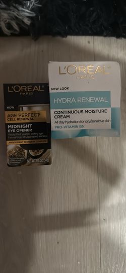 L'Oréal Midnight rrEye Cream (0.5 oz) and L’Oréal hydra renewal 2 for $28