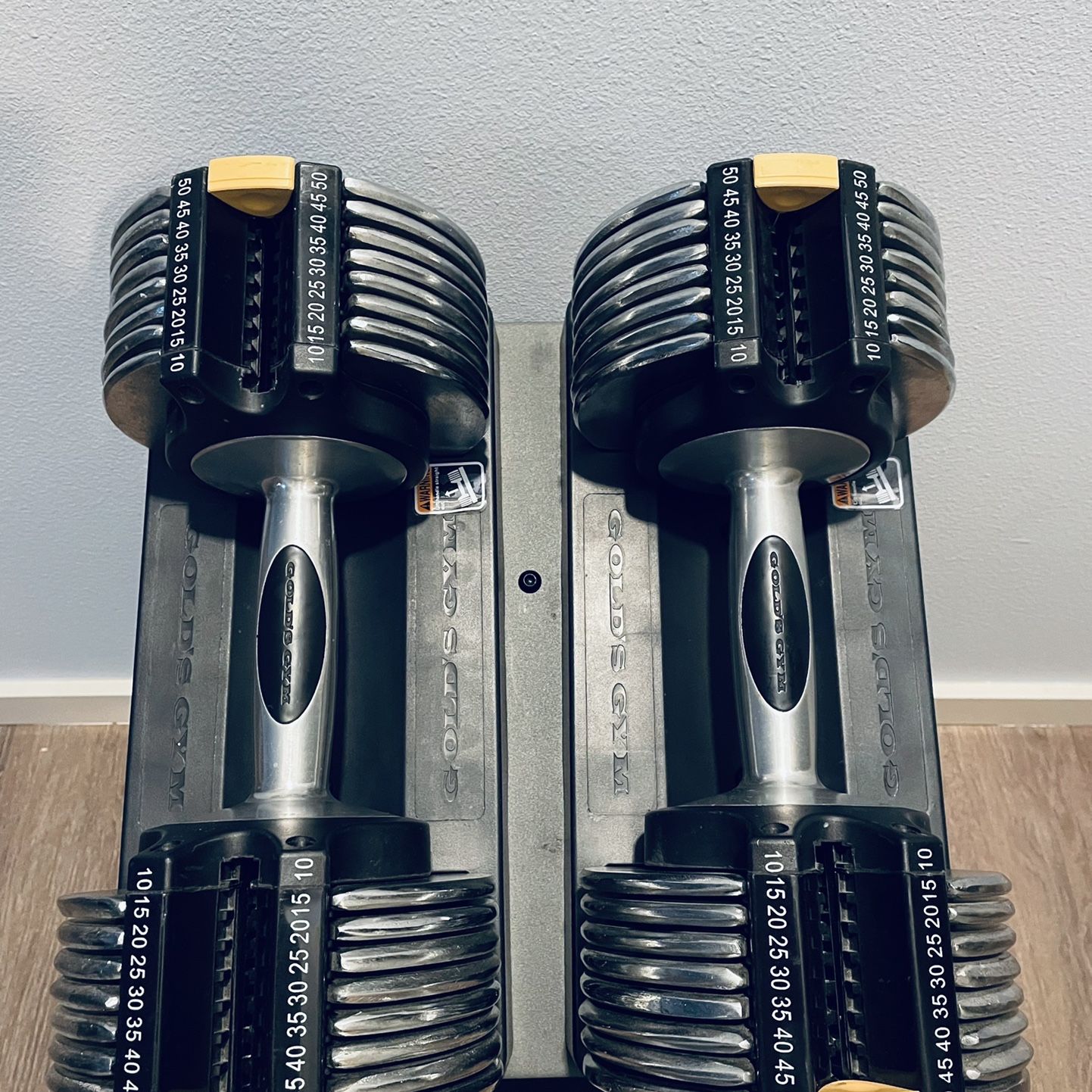 Gold's gym adjustable dumbbells sale