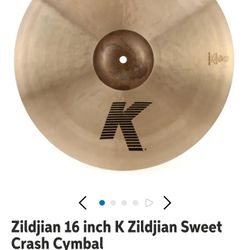 16" Zildjian Custom K sweet Crash 