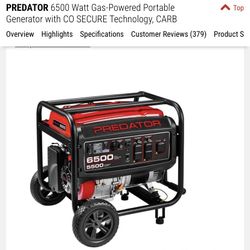 Predator 6500 Watt Generator 