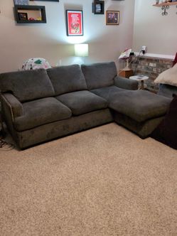Dark gray couch