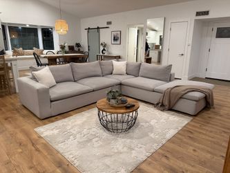 Living Spaces Sectional Cloud Couch