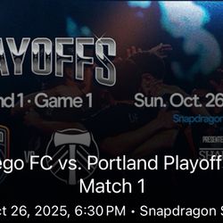 San Diego FC Playoff parking For 10/26 Game
