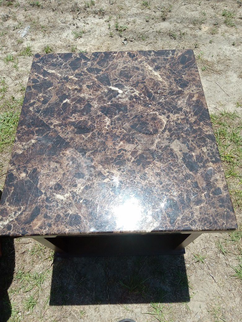 Marble Coffee Table And End Tables 