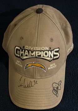 Signed San Diego Chargers 2008 AFC West Champions Reebok Hat