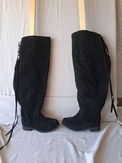 Women's Faux Suede over the Knee Boots : US Size 9.5 : NEW