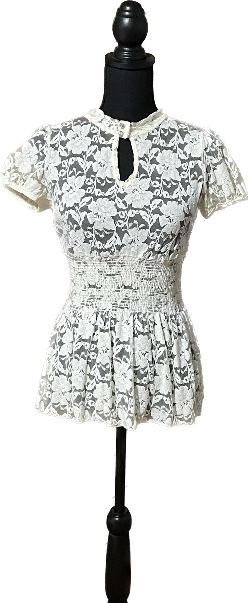 Misope Lace Dress Shirt, Size L