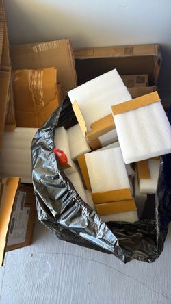 Free cardboard and styrofoam