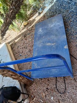 Blue dolly cart