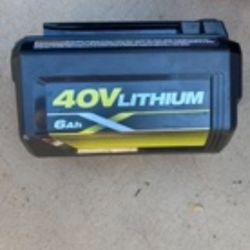 Ryobi 40v Lithium Battery 🔋 New