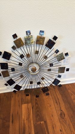 Beautiful copper, brass wall decor 32 inches all around