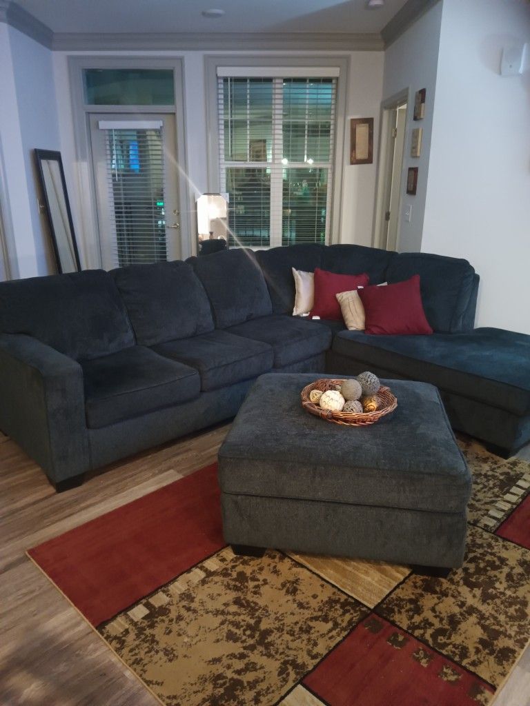 Sectional With Large Ottoman
