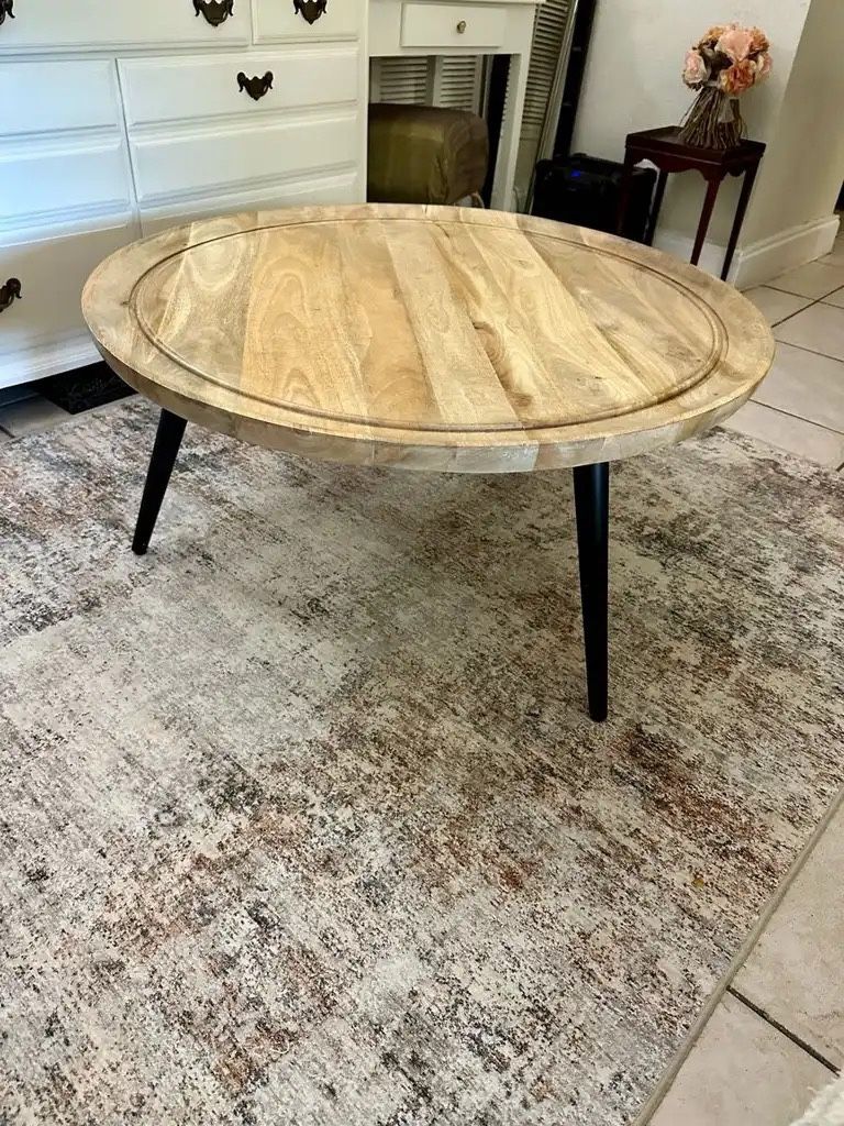 Round Wooden Centre Table