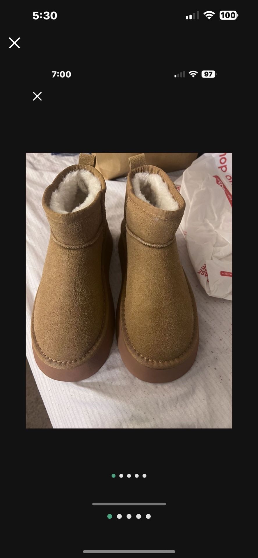 Platform Half Boots