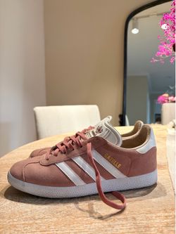 Adidas Gazelle Pink Suede Sneakers – Women’s