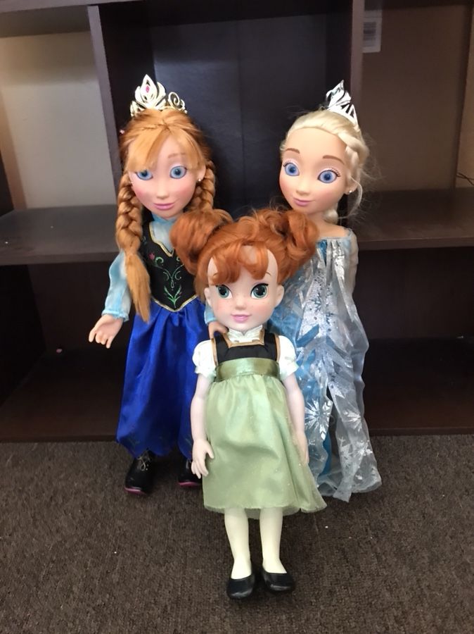 Disney Frozen Anna & Elsa 18 inch Dolls, Anna Toddler Doll.