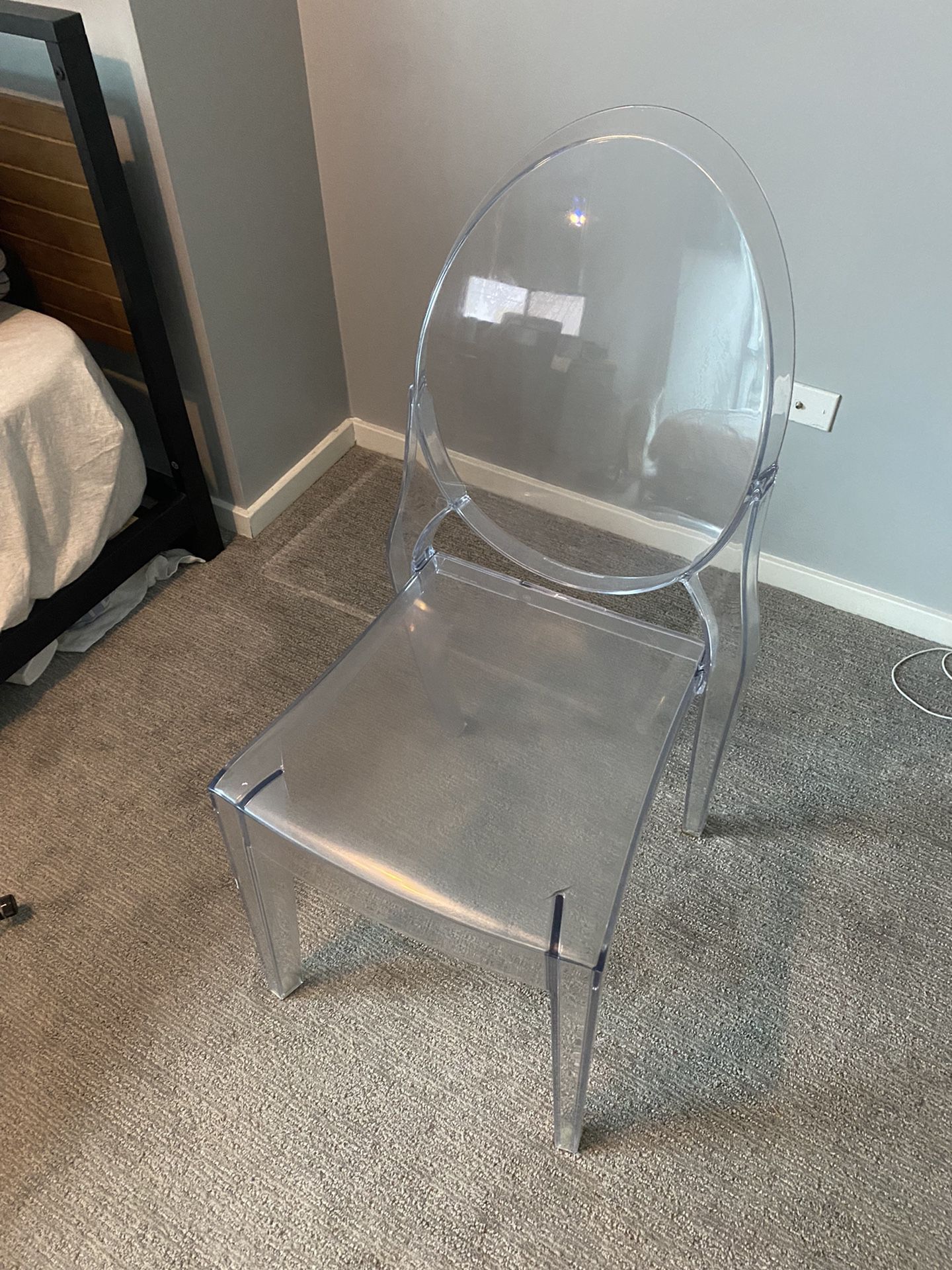 Designer clear/transparent chair 