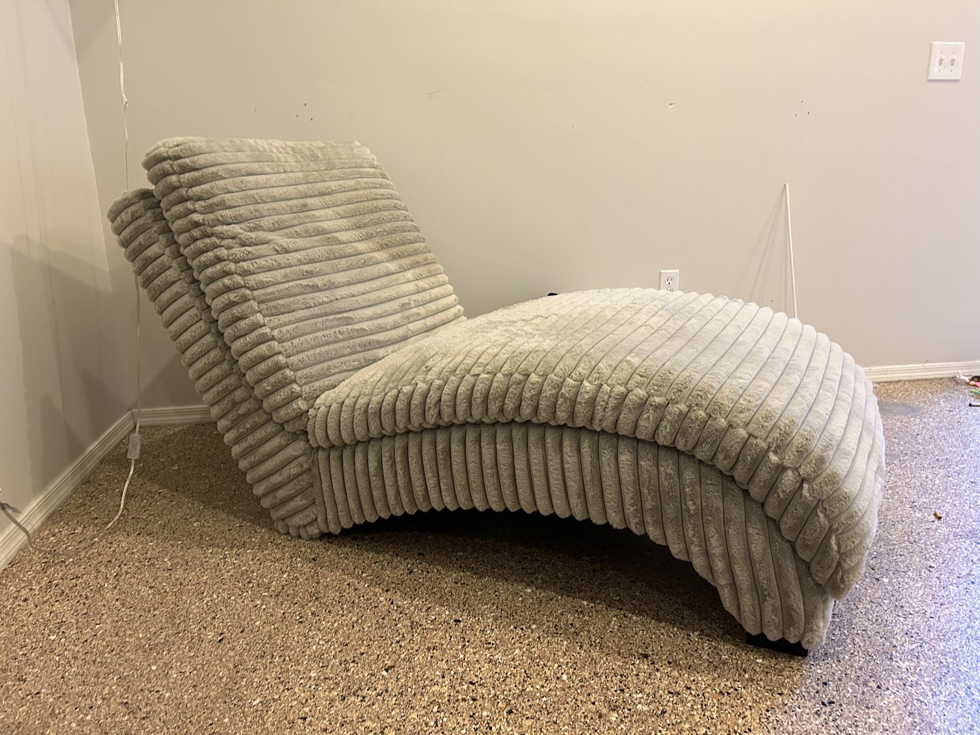 Lounge Chair Soft Fabric Chaise Sofa