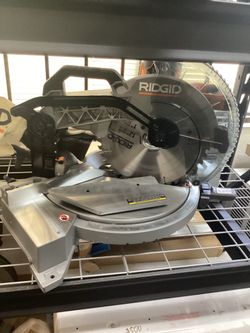 RIDGID Corded 12” Double Bevel Compound Miter Saw $280