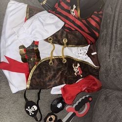 Kids Pirate Costume Size 7-8