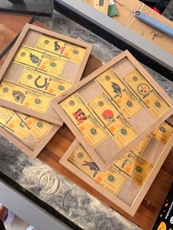 NFL novelty foil bills. By division.