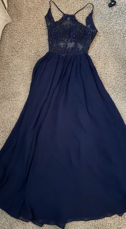 Winter formal Dress Size 3 Navy