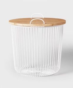 Wire Kids' Storage Floor Bin Or Night Stand.